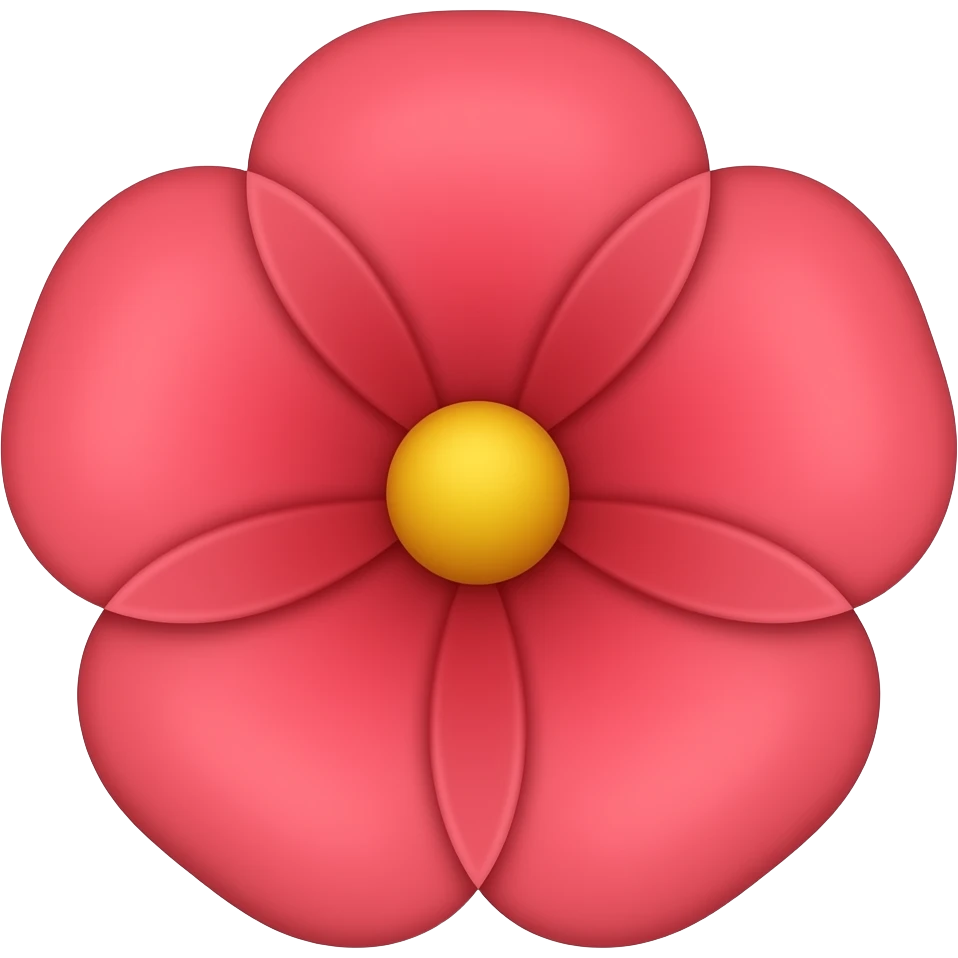red flower emoji