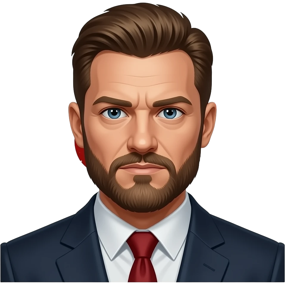 Homelander from "The Boys" with blood-red text "The Boys" emoji