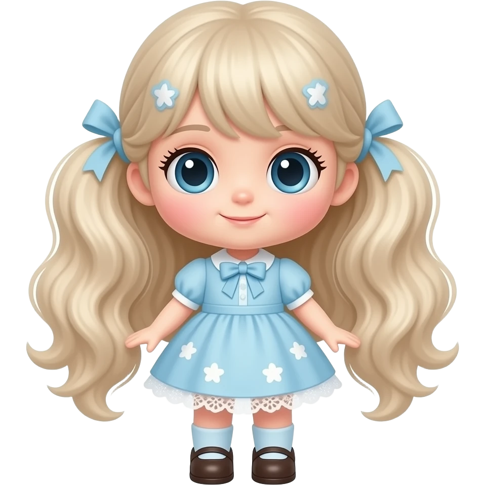 a cute doll emoji