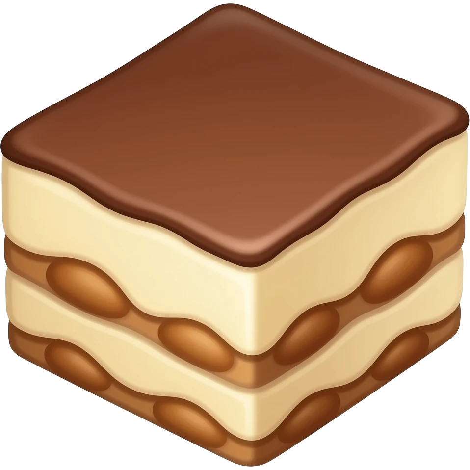 Tiramisu just like tiramisu emoji