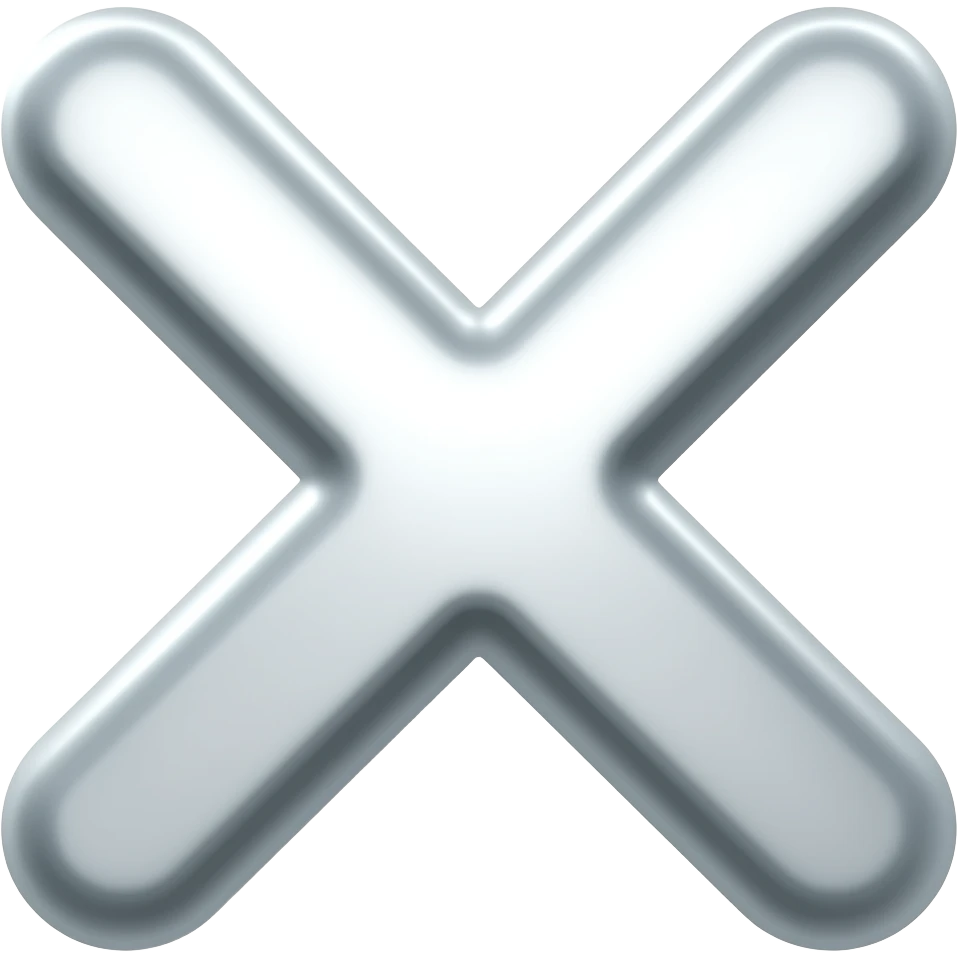 multiplication sign emoji