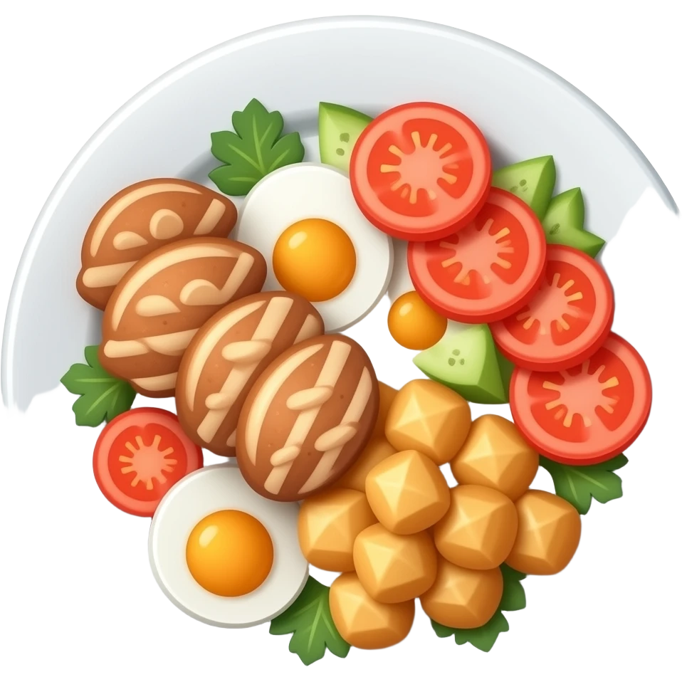 plato de comida emoji