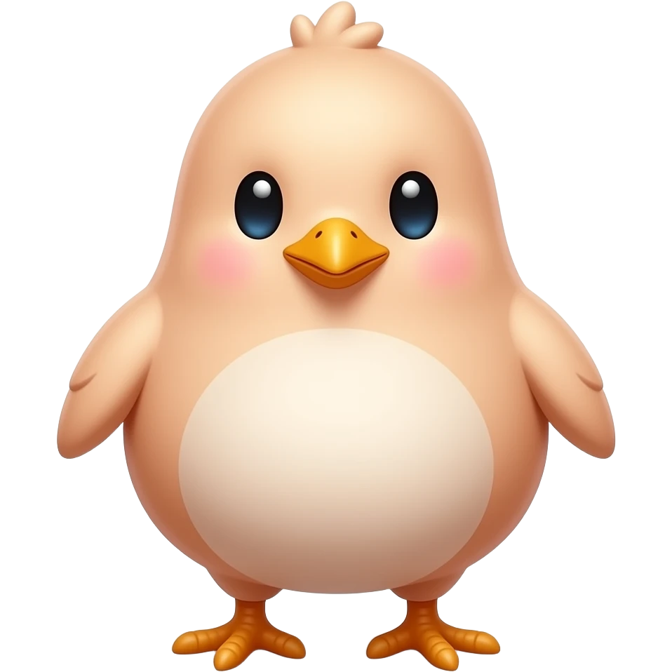 Peachick emoji
