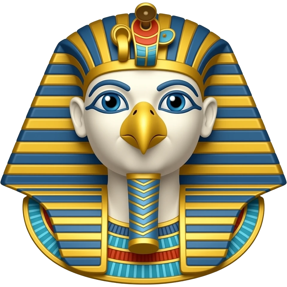 Horus from Egypt Mythology with falcon head emoji