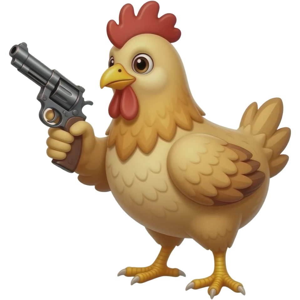 Chicken gun emoji