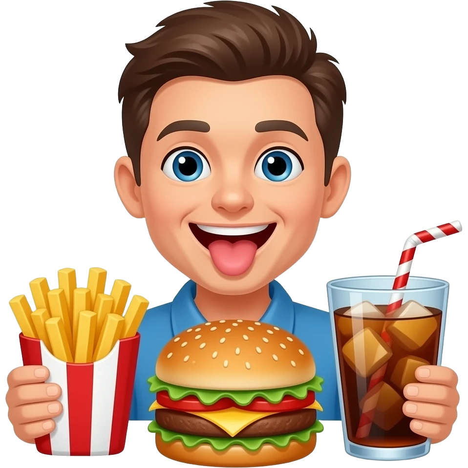 🍟🍔🥤😋 emoji