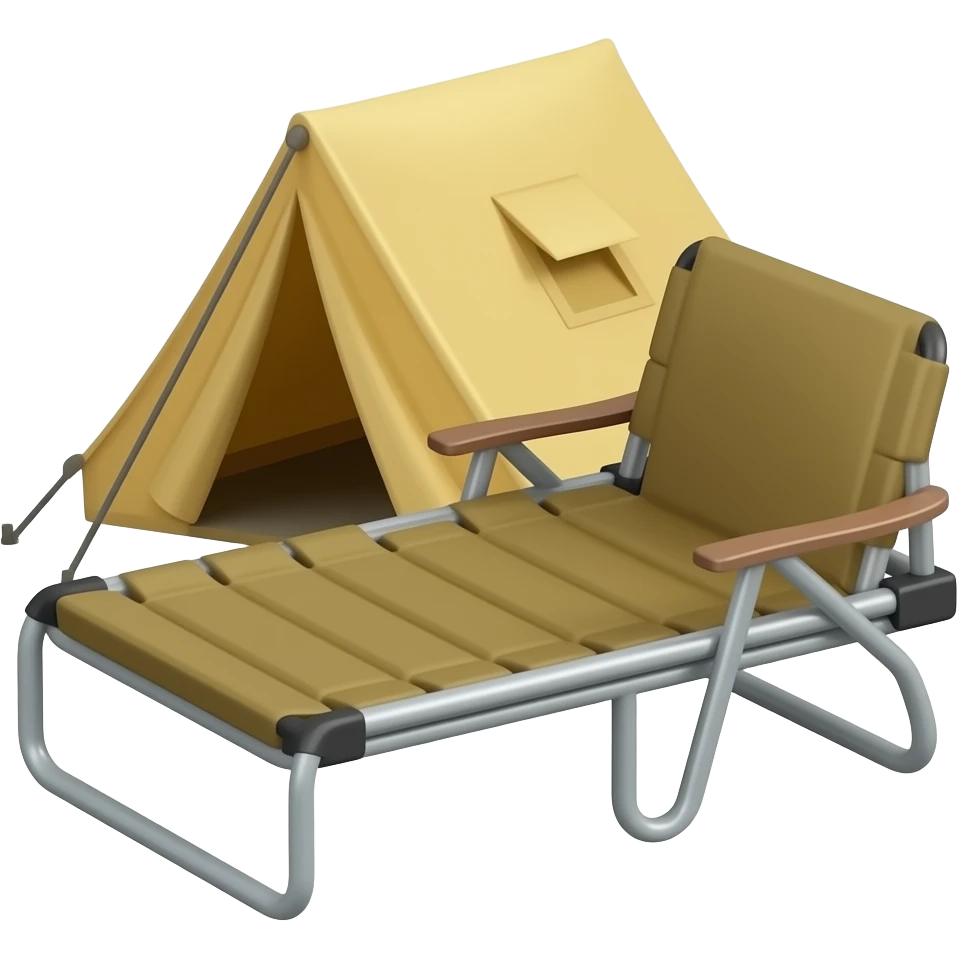 camping cot bed emoji