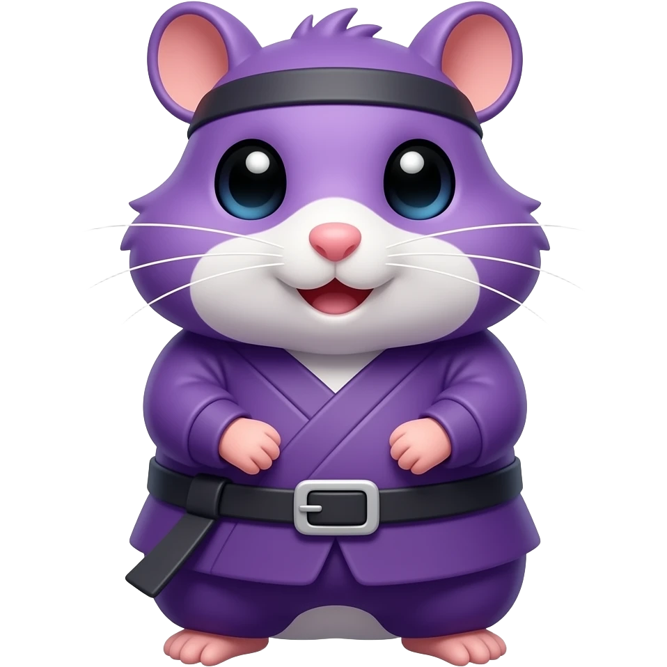 Purple ninja hamster emoji