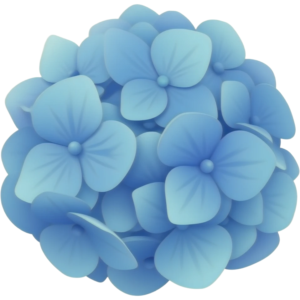 Bloe hydrangea emoji