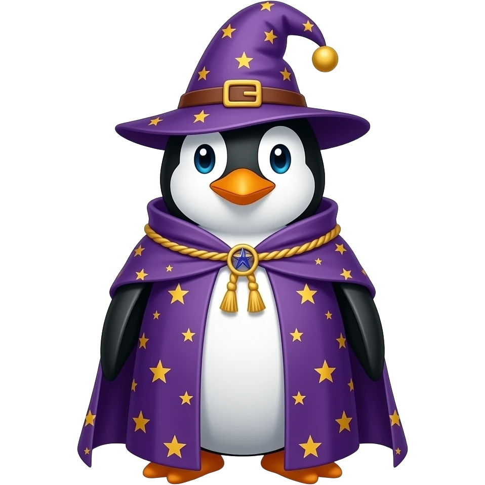 Penguin Wizard emoji