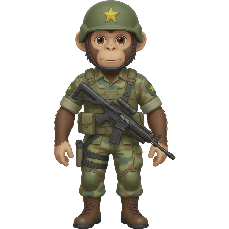 Monkey Solider emoji