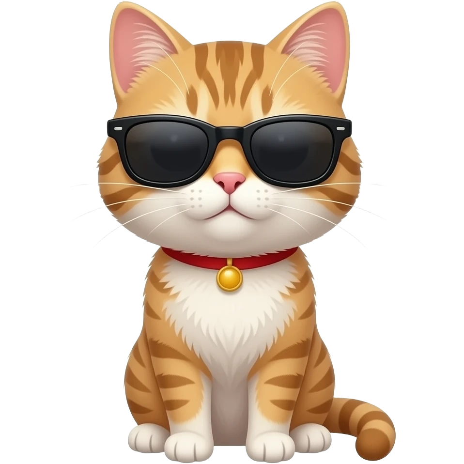Cat wearing sunglasses emoji