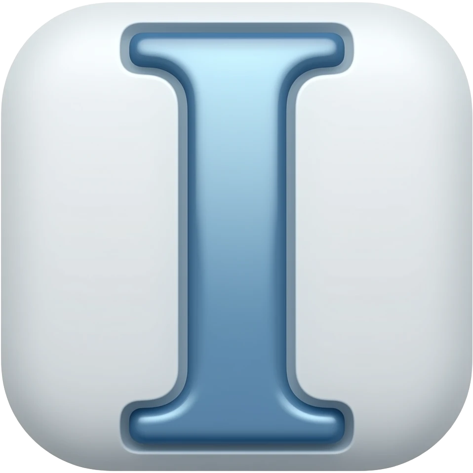 Letra I emoji