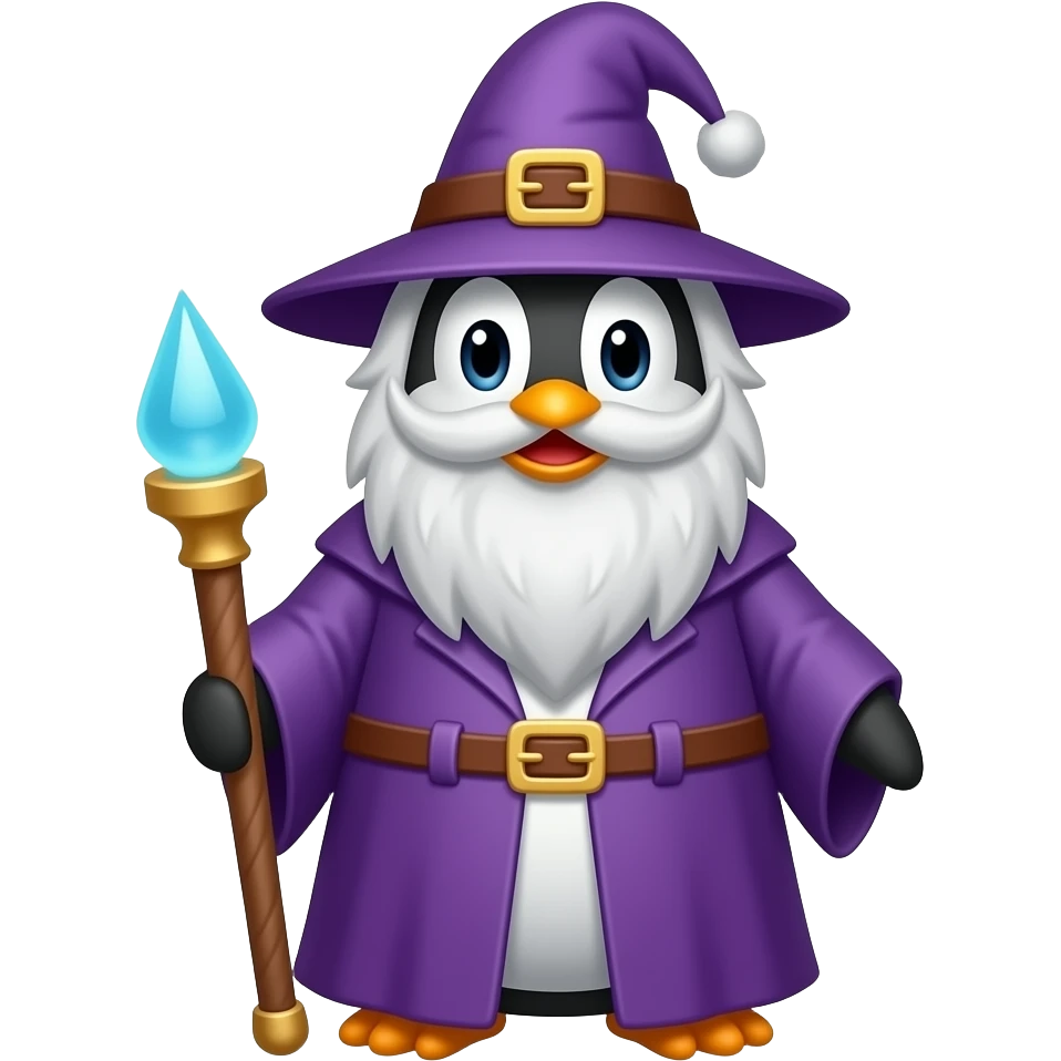 Penguin Wizard emoji