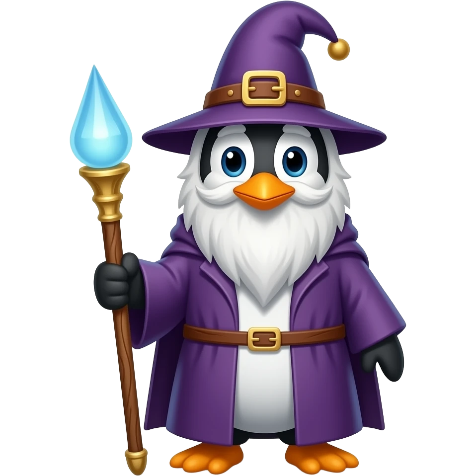 Penguin Wizard emoji