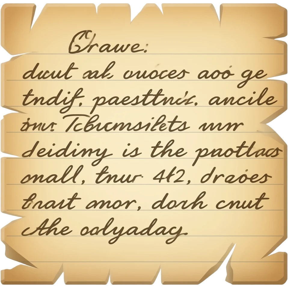 an old note emoji