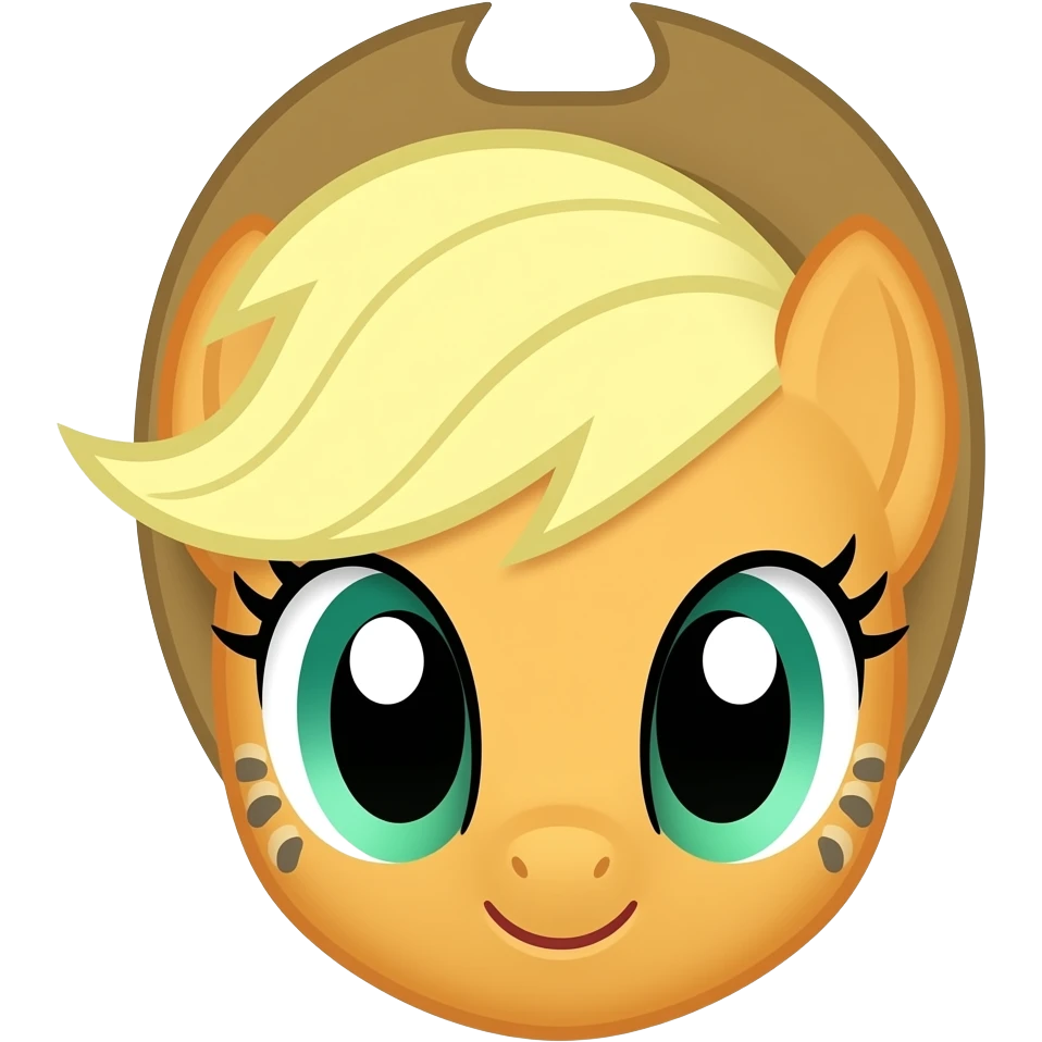 Applejack face emoji