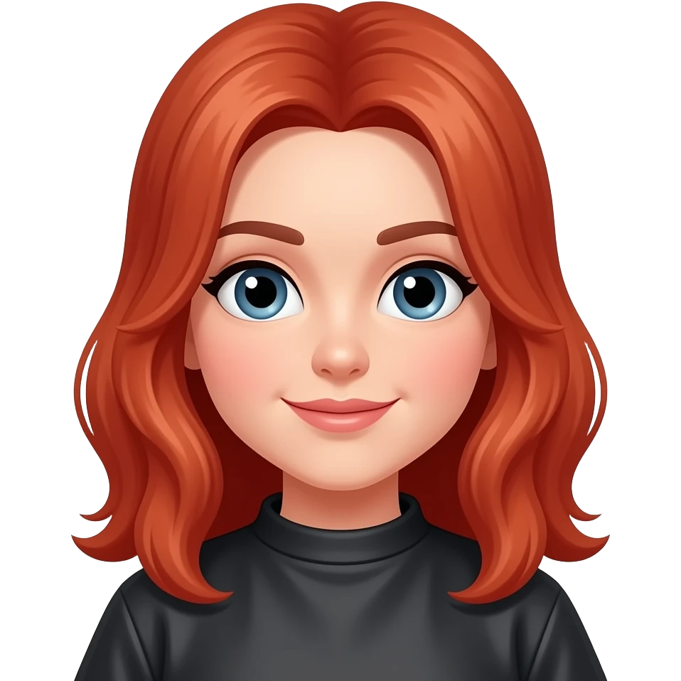 Coiffeuse métier rousse emoji