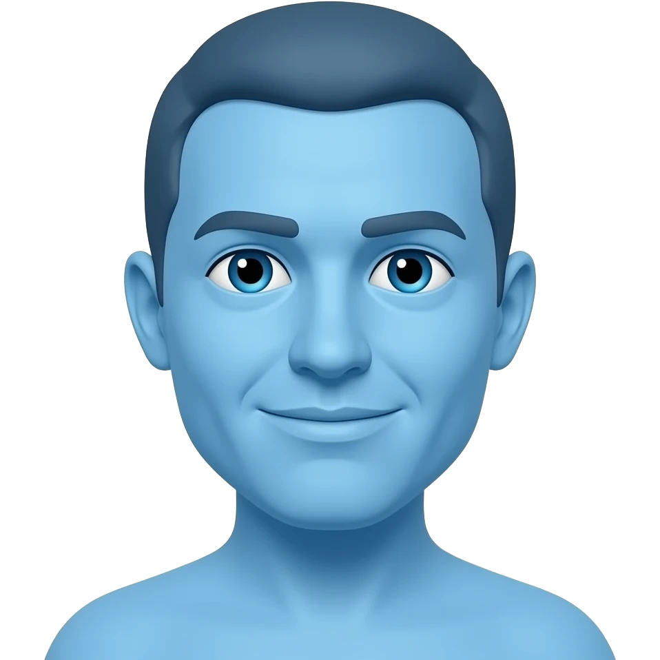 Blue emoji emoji