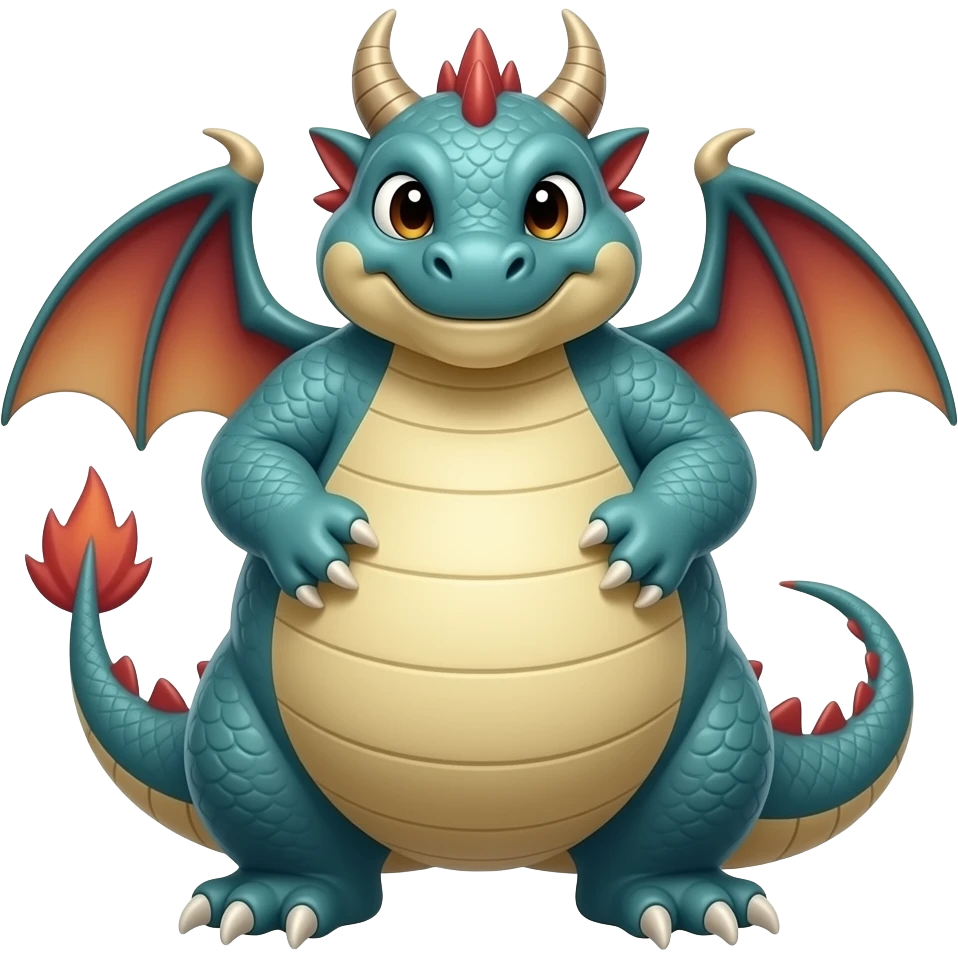 Fat dragon emoji