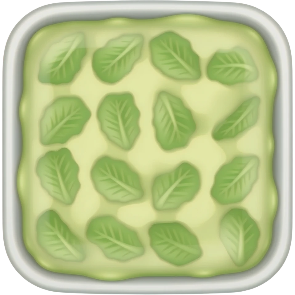 green lettuce  casserole emoji