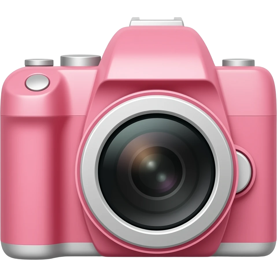 pink camera emoji