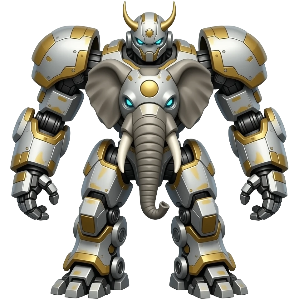 Armored mecha elephant robot killer emoji