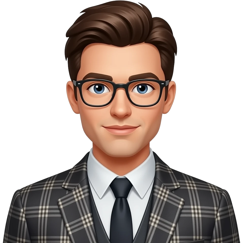 گاراکتر مردی زیبا با لباس برای پروفایل emoji