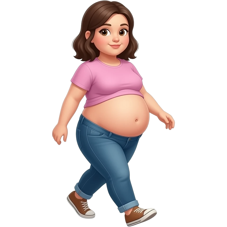 girl look at you tummy,big and full,ready to go pop,so full that a heavy fat stomach wants a gentle rub,A Bellybutton,had too much to eat,even one can’t fast but walks like one is pregnant with a baby bump sticking out and leading the way. emoji