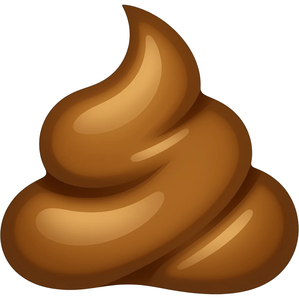 Chien caca emoji