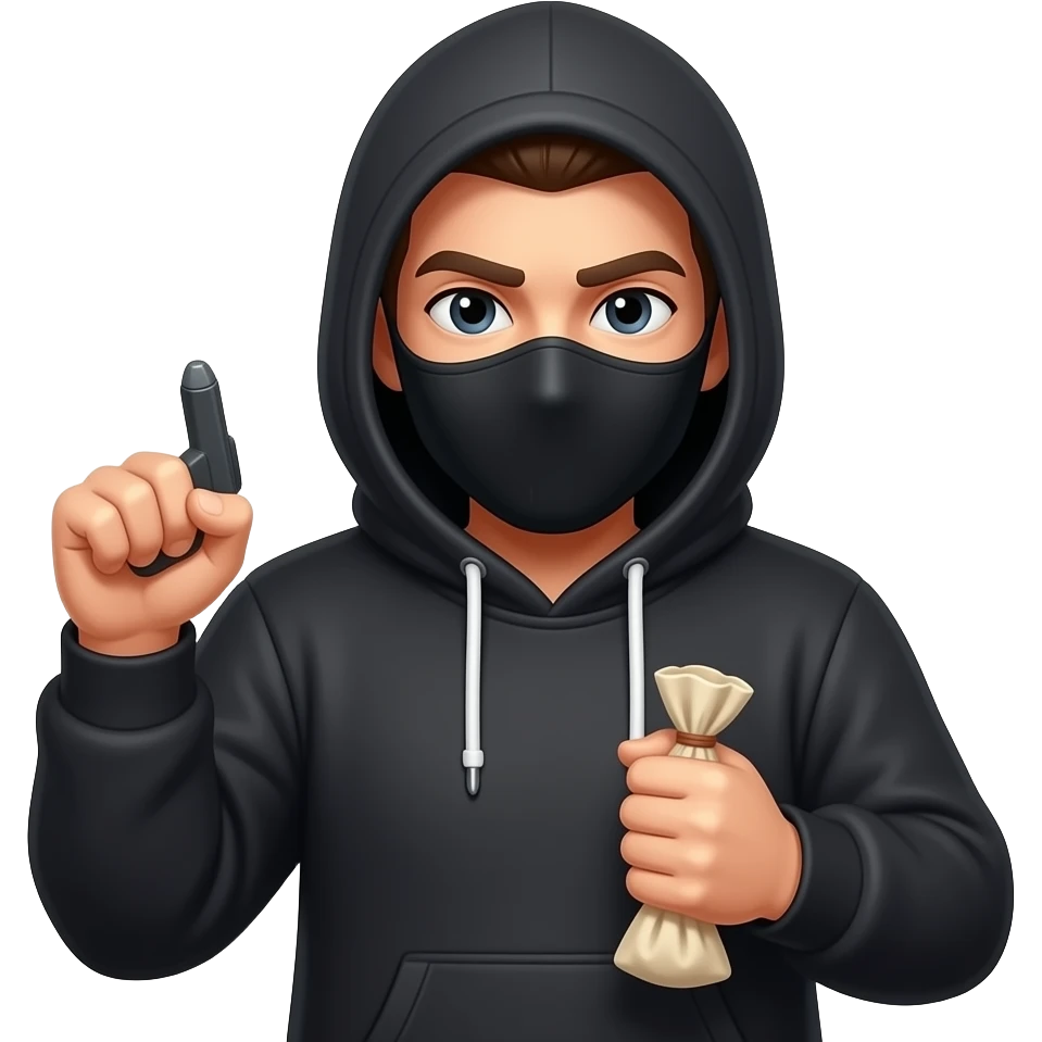 Burglar emoji