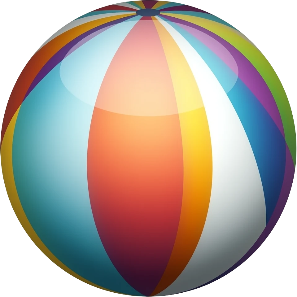 circus ball in multiple color emoji