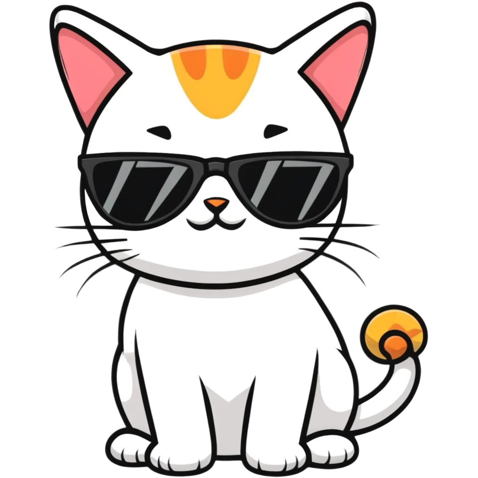 cat wearing sunglasses emoji
