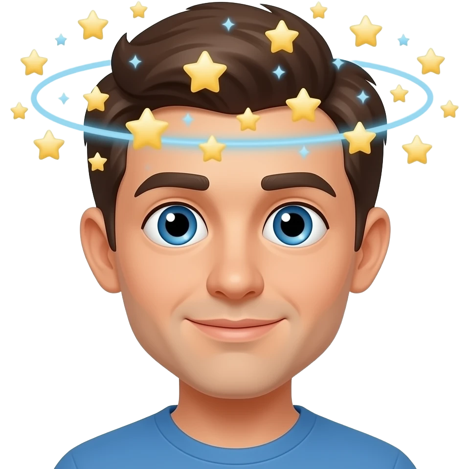 please make the eyes like this 😵‍💫 but whis circling stars in the head emoji