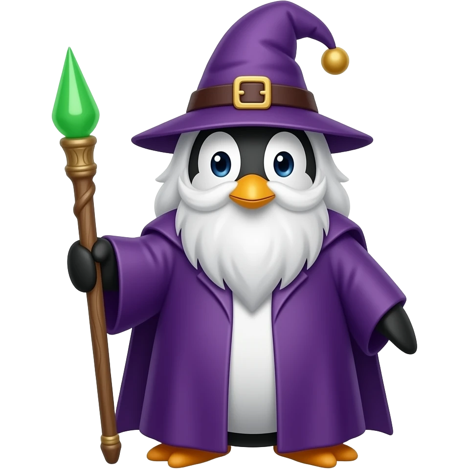Penguin Wizard emoji