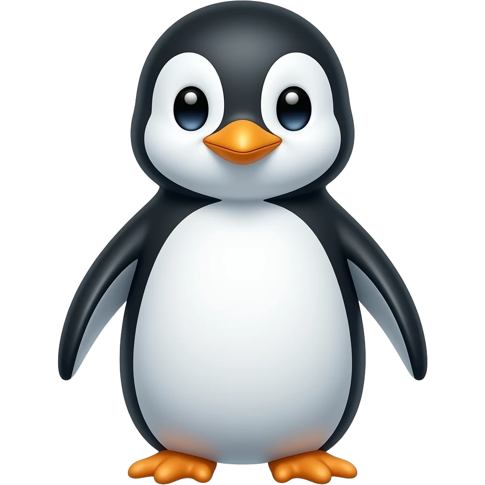 Cool penguin emoji