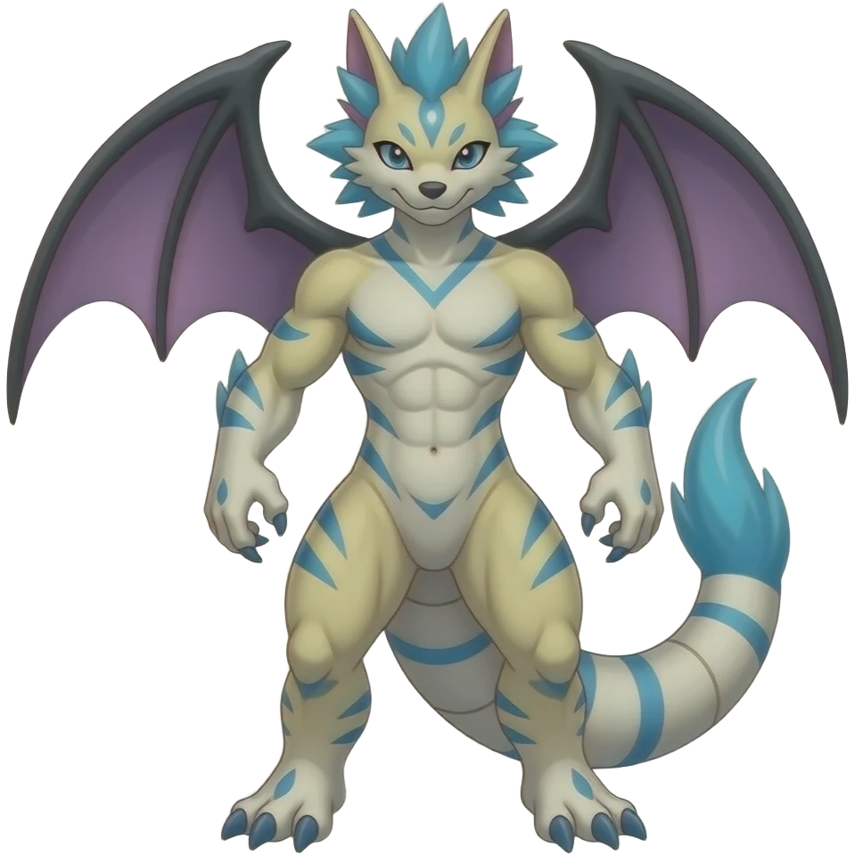 Larvitar-Axew-Zorua-Electrike-Furret-Milotic-Exveemon-Digimon-hybrid emoji