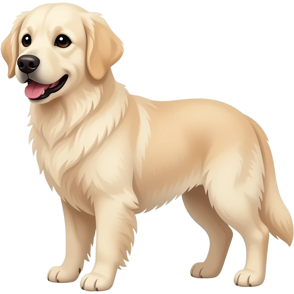 white english cream golden retriever emoji