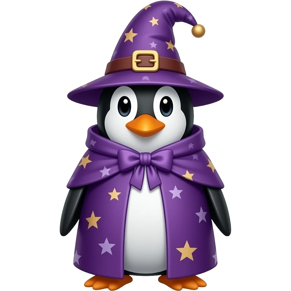 Penguin Wizard emoji