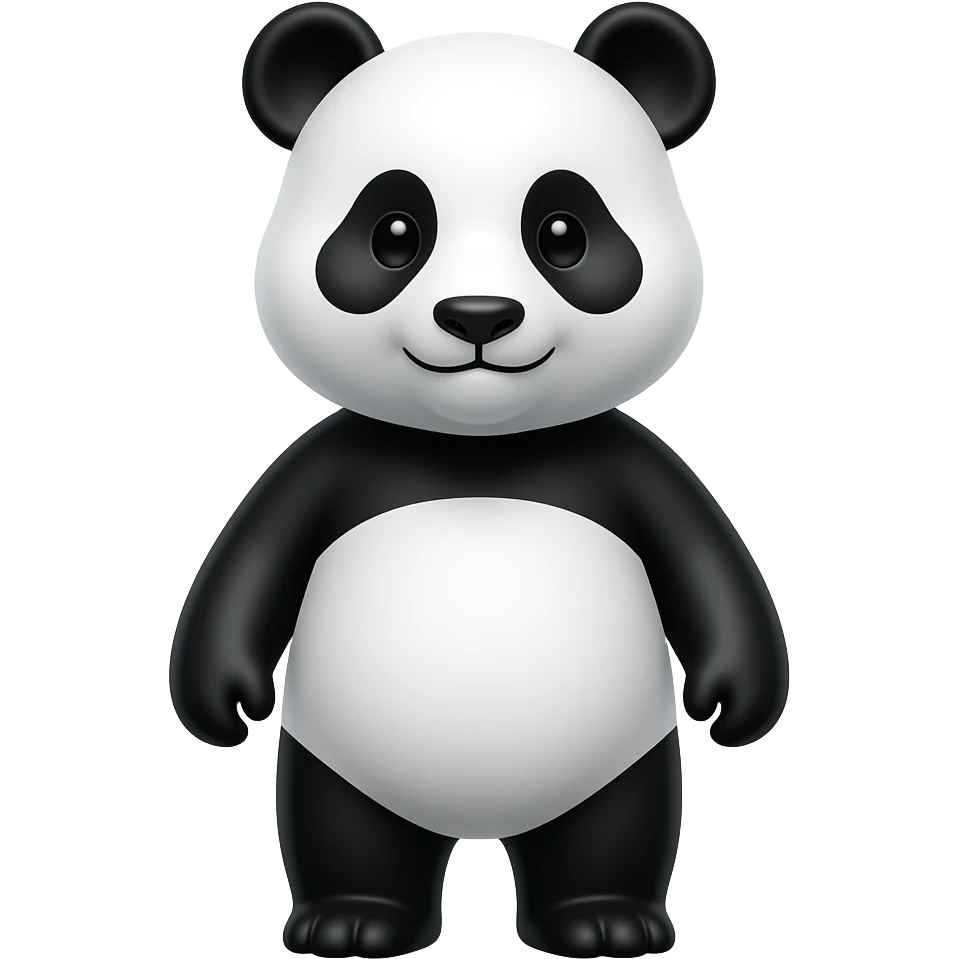 White panda emoji