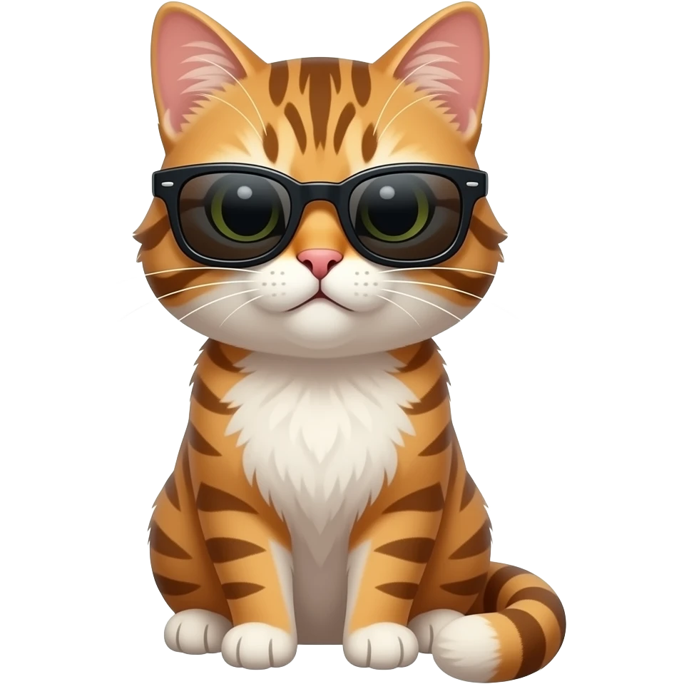Cat wearing sunglasses emoji