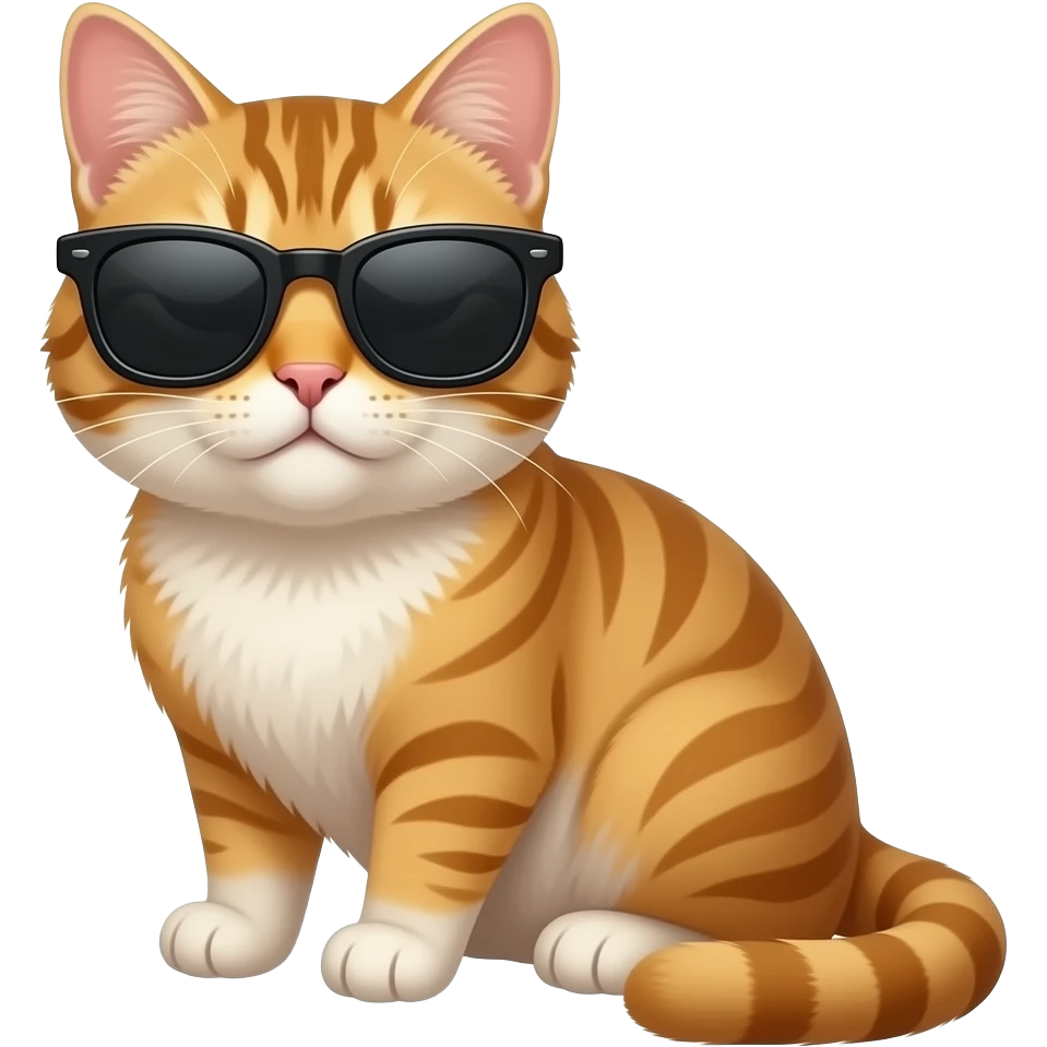 Cat wearing sunglasses emoji