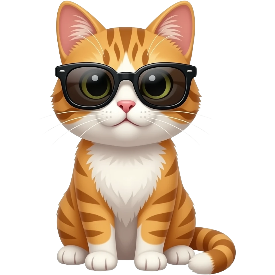 Cat wearing sunglasses emoji