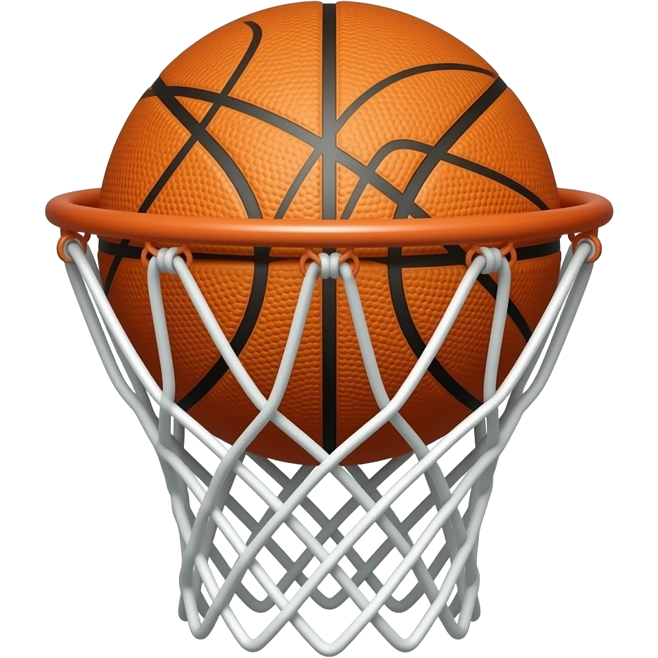 a normal basketball ring without the ball inside it emoji