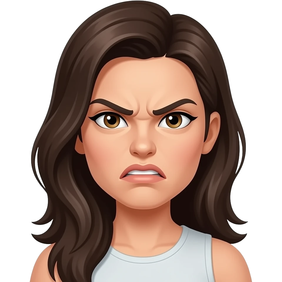 화내는 여자 emoji