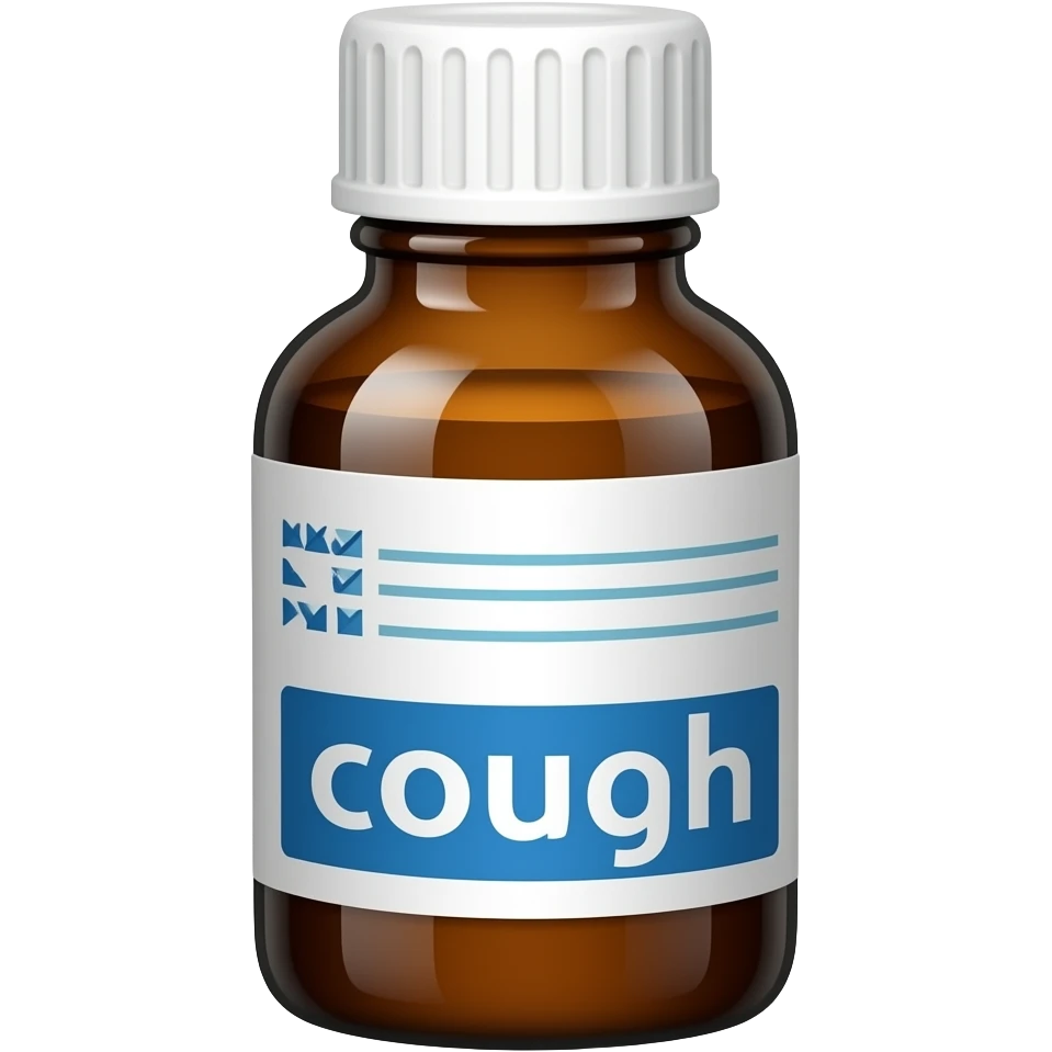 presciption cough syrup bottle emoji