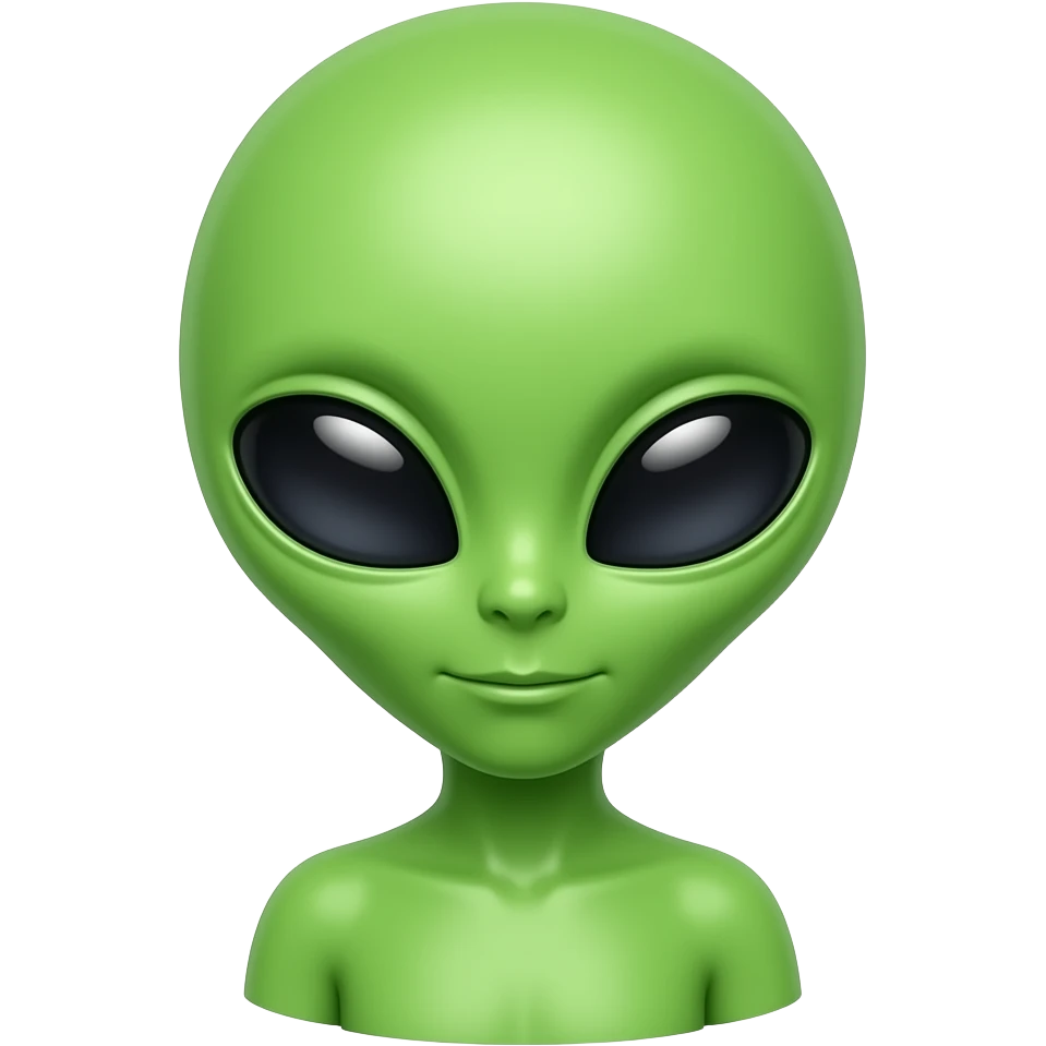 cute alien emoji