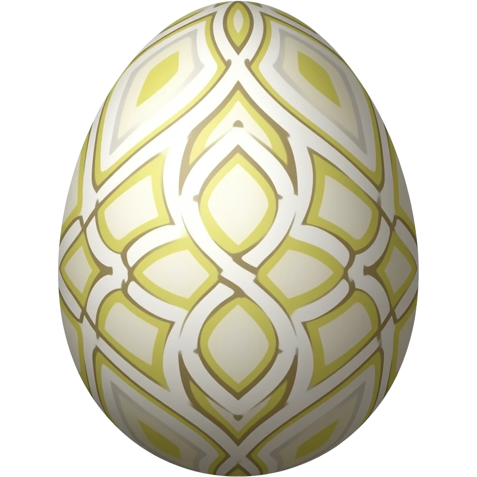 Easter egg, pattern, symmetry emoji