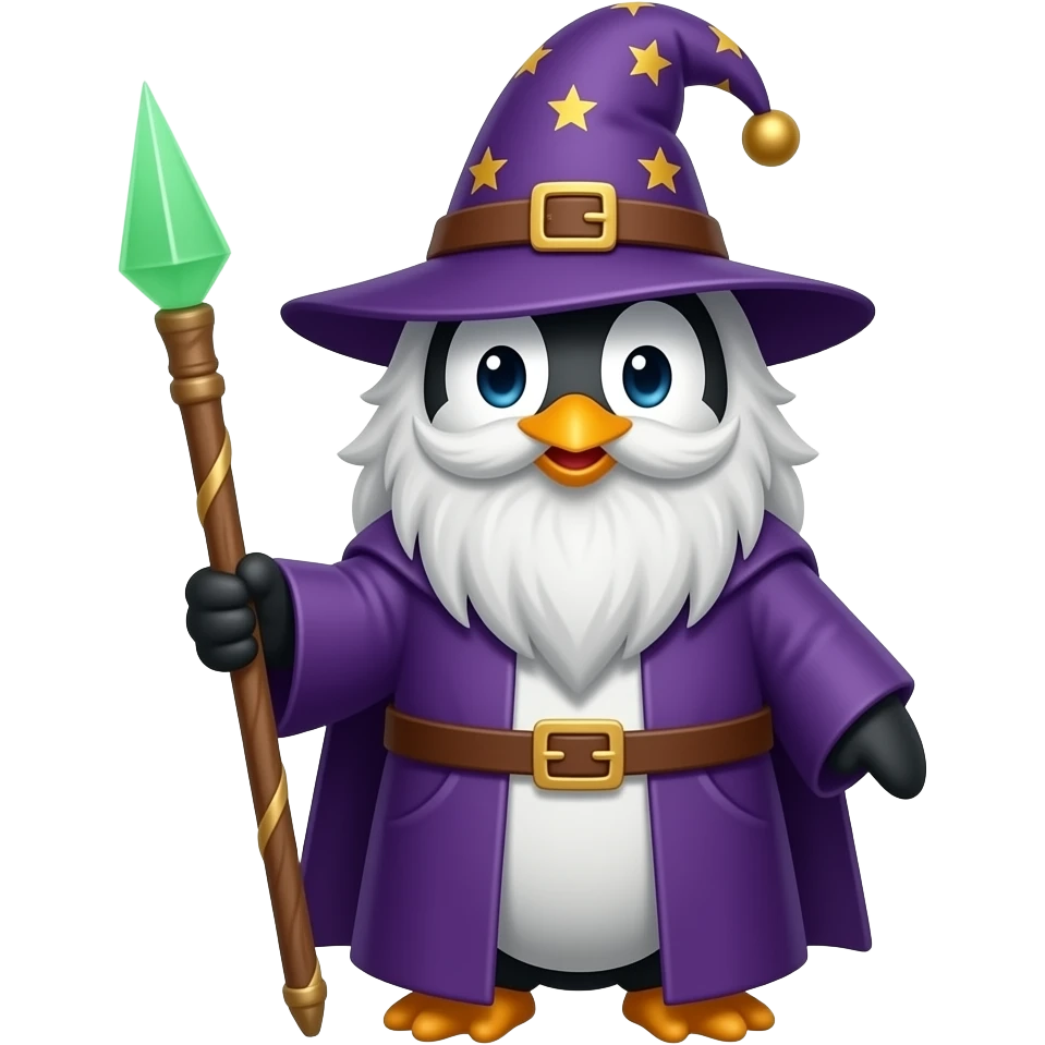 Penguin Wizard emoji