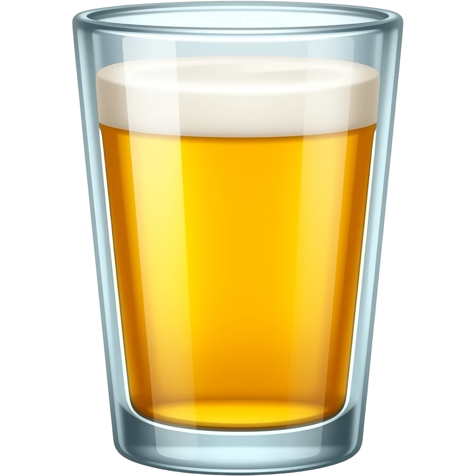 craft beer glass filled with beer emoji